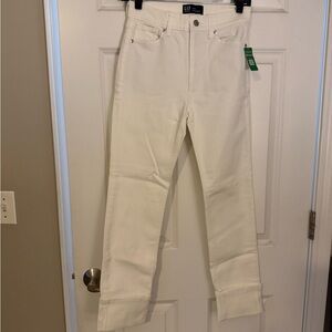 GAP Women's Straight Leg Cream Jeans